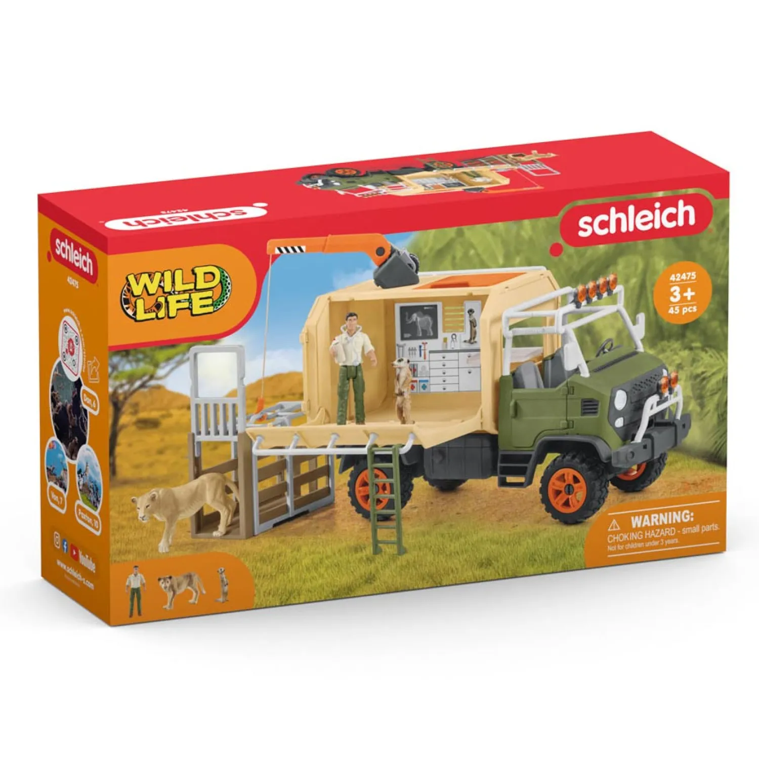 Schleich WILD LIFE Grote Reddingswagen voor Dieren 42475 Discount