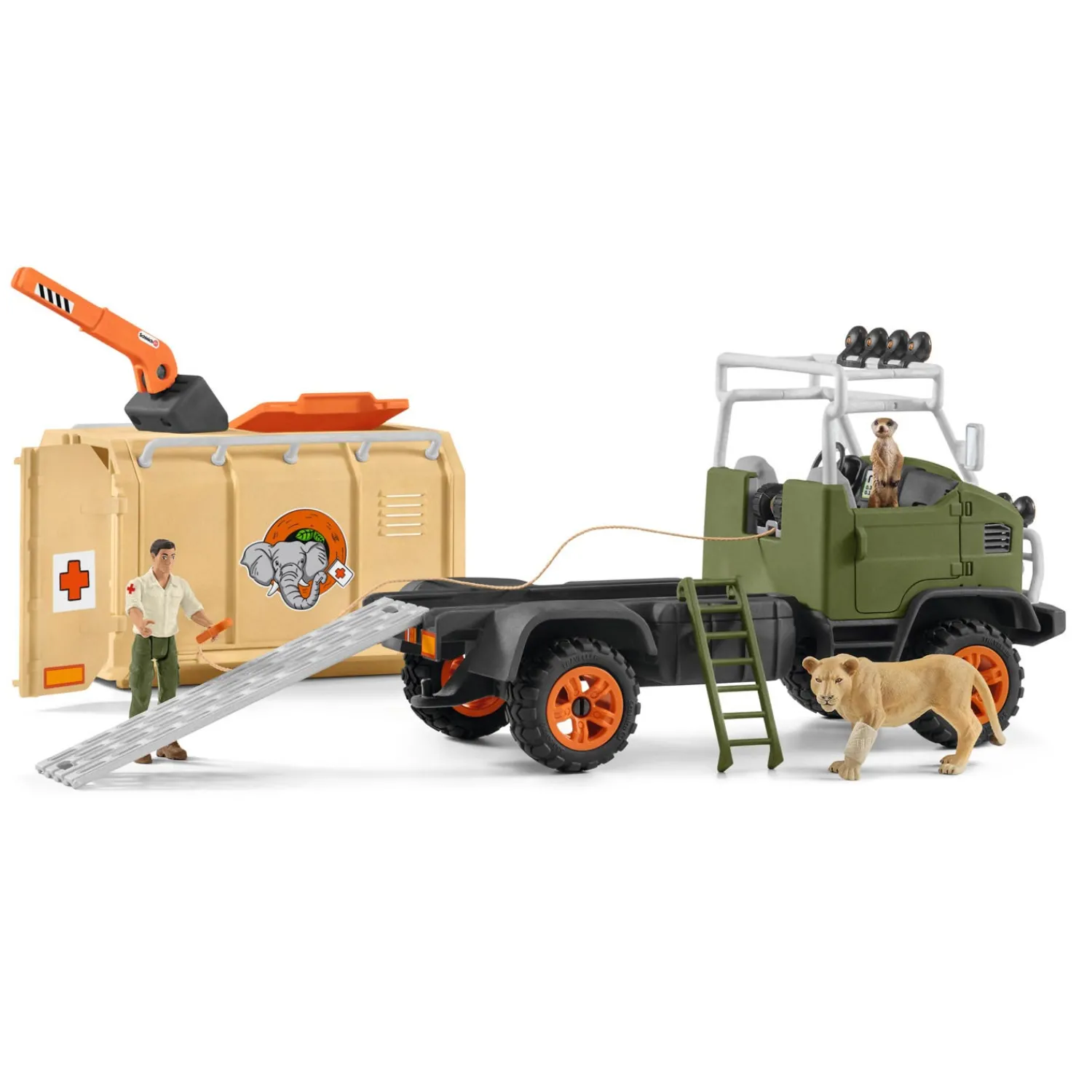 Schleich WILD LIFE Grote Reddingswagen voor Dieren 42475 Discount