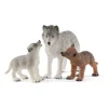 WILD LIFE Wolvin met Wolvenwelpen 42472-Schleich Hot