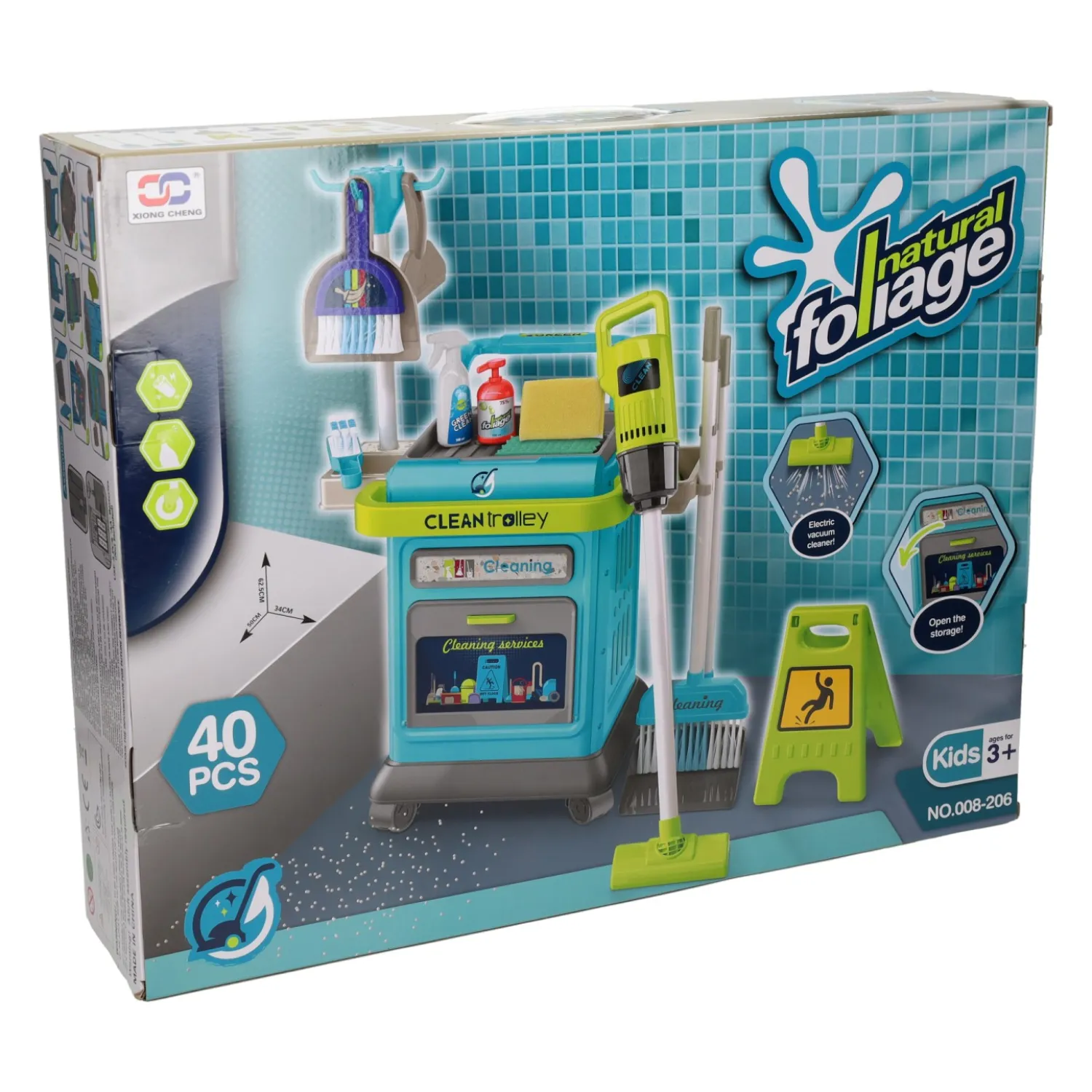 Schoonmaak Trolley Complete Set - 40dlg.> Clearance