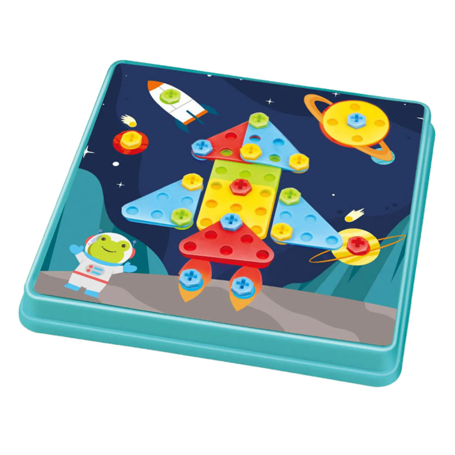 Schroefset 8 Platen Blauw, 123dlg.> Outlet