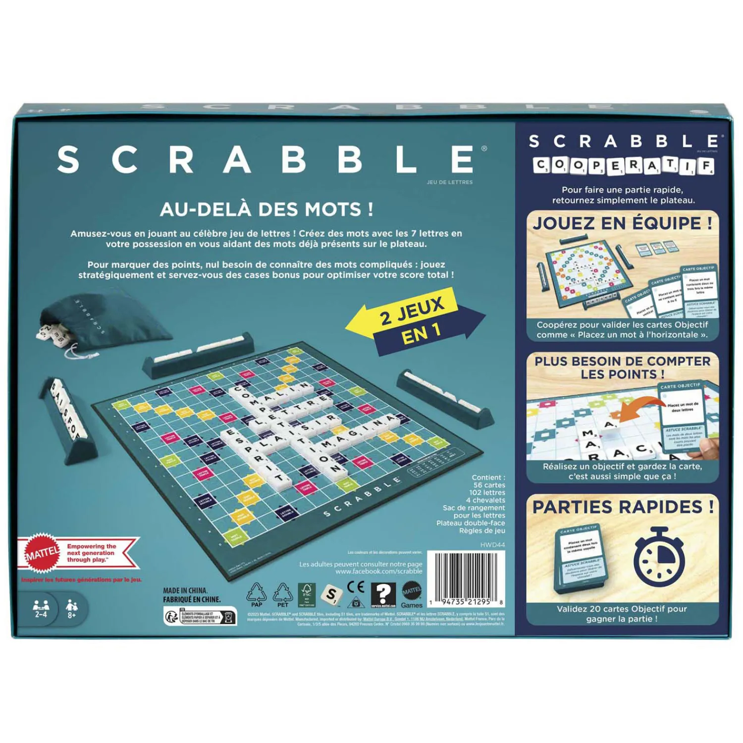 Mattel Scrabble Bordspel Franstalig Best