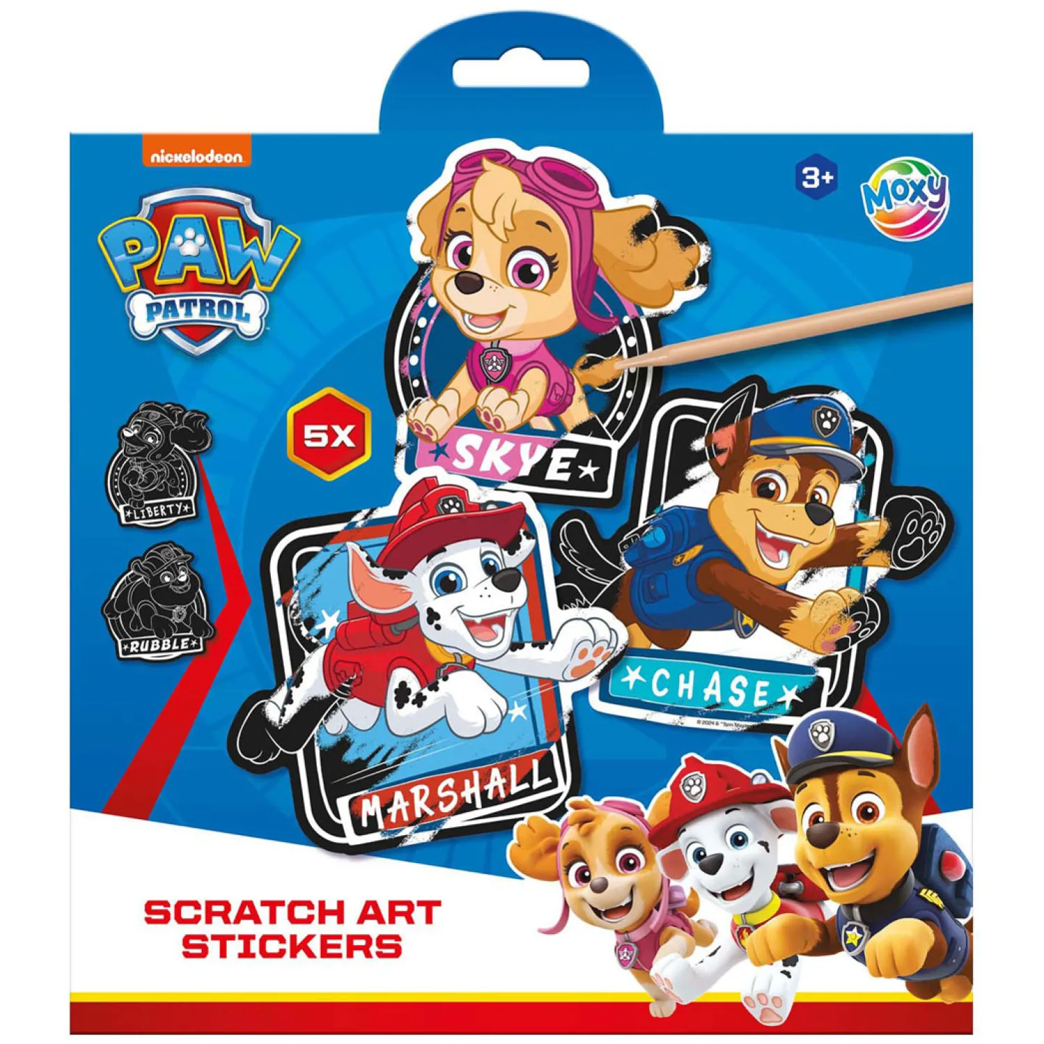 Scratch Art Stickers - PAW Patrol, 6dlg.>Creative Craft Group Clearance