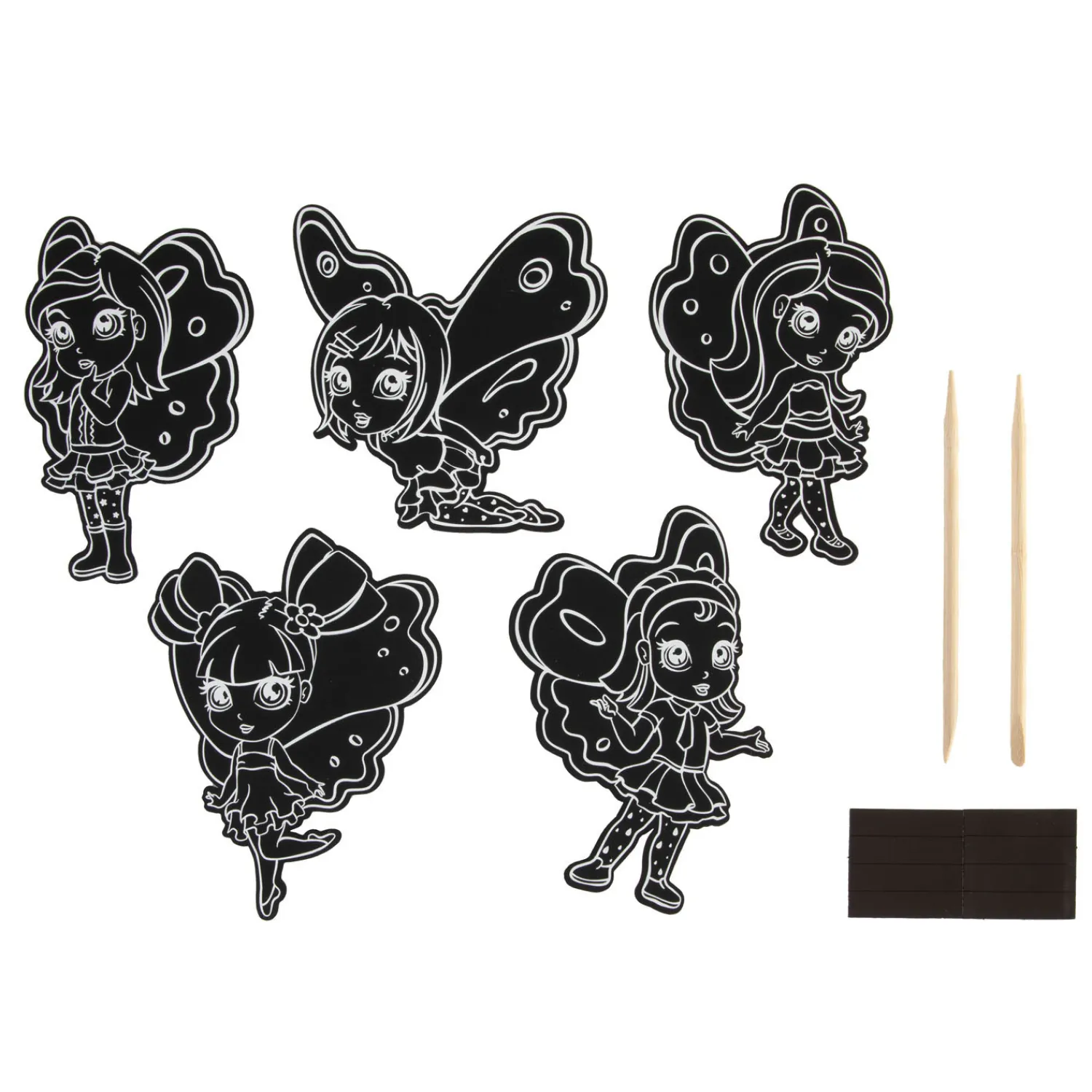 Scratch Set Magneten Feeën, 10st.>Creative Craft Group Best