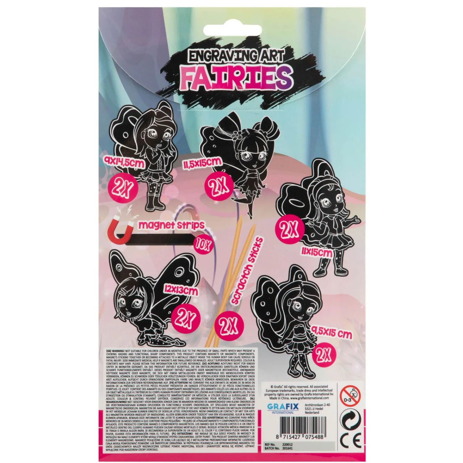 Scratch Set Magneten Feeën, 10st.>Creative Craft Group Best