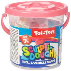 Sculptidough Kleiset met Mal in Emmer - 6 Kleuren Klei - 7dlg.><noscript><img width=