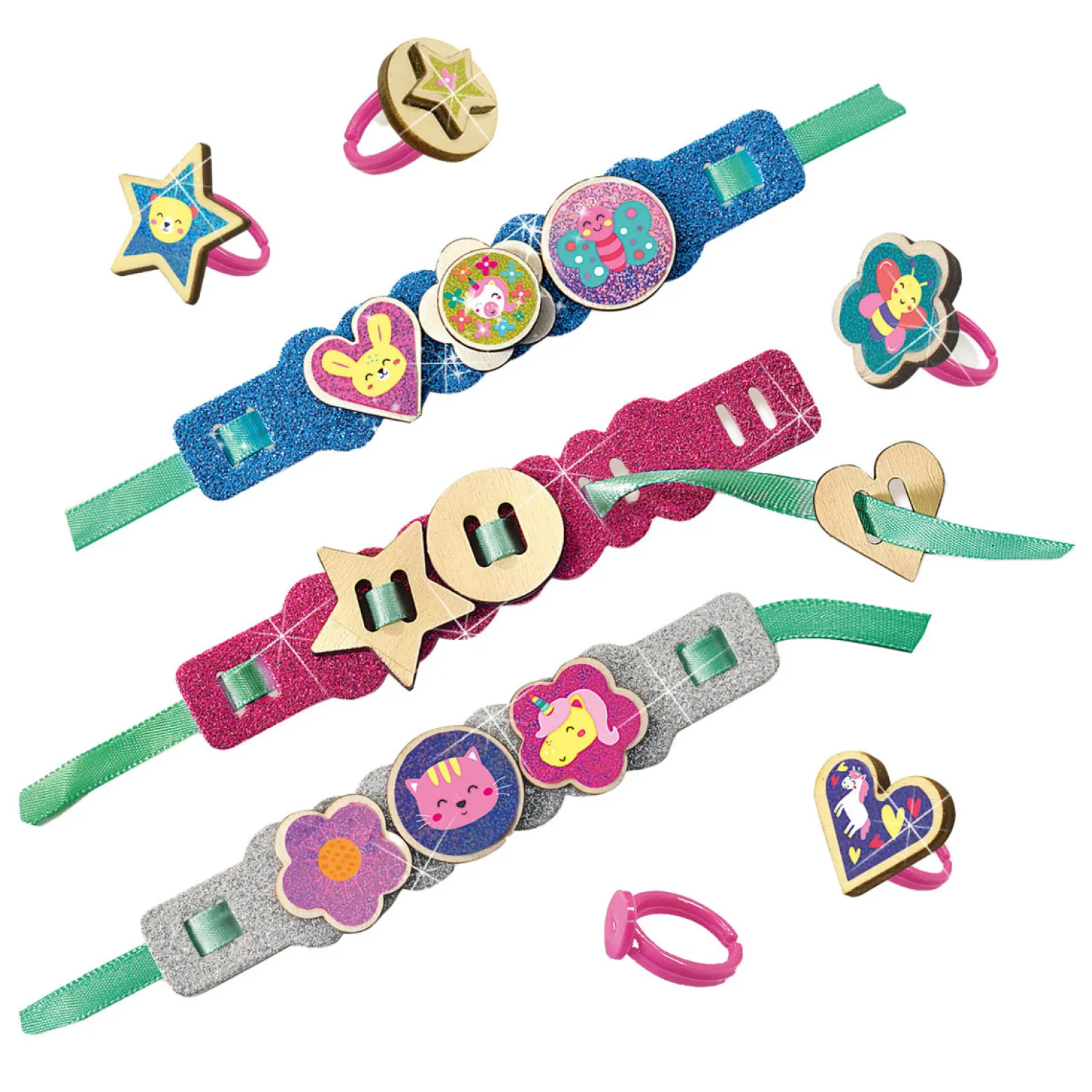 Easy Glitter Ringen en Armbanden>SES Hot