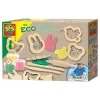 ECO Klei met Houten Tools - 3 Kleipotjes>SES Outlet