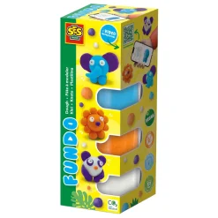 SES Fundo Klei - Wilde Dieren - 4 Kleipotjes Clearance