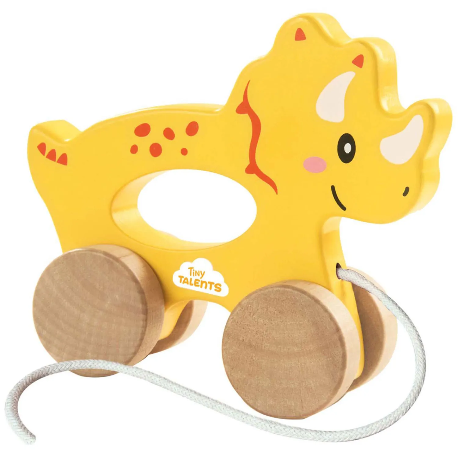 Houten Trekdier 2 in 1 - Triceratops-SES New