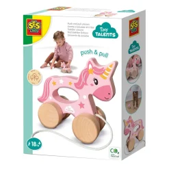 Houten Trekdier 2 in 1 - Eenhoorn-SES