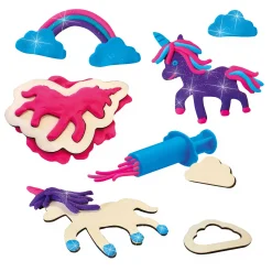 Klei - Unicorns Neon Glitter - 3 Kleipotjes-SES Discount