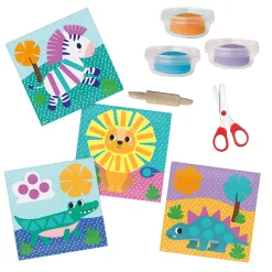 Klei Vormen Knippen - 3 Kleipotjes>SES Discount