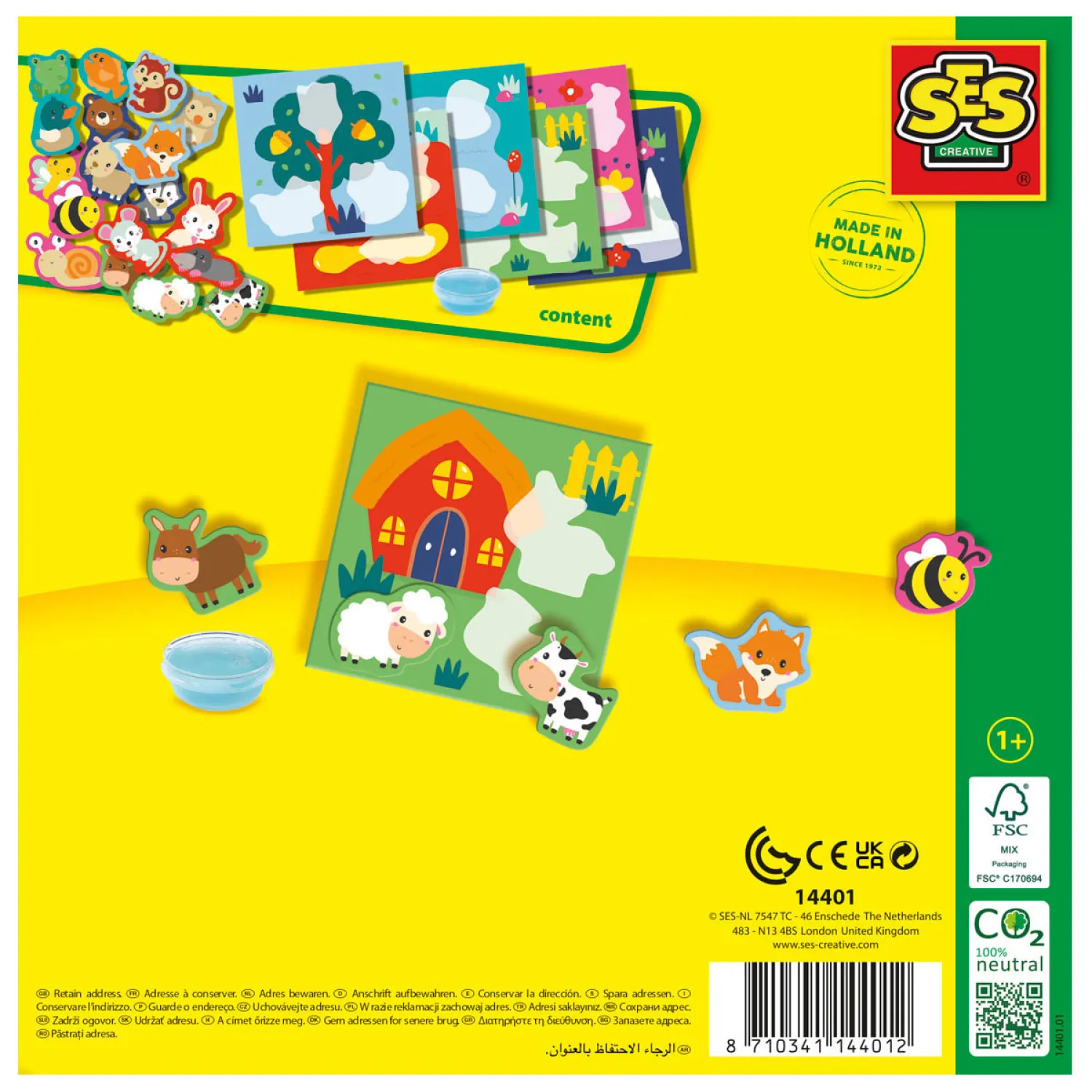 My First My First - Waar Woon Ik? Dieren Plakken-SES Hot