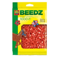 Strijkkralen - Rood, 1000st.>SES Clearance