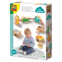 Tiny Talents Houten Dierenkralen Rijgen-SES Online