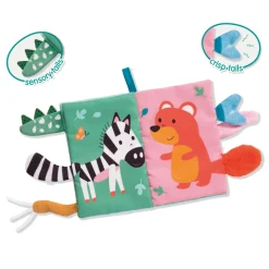 Tiny Talents Sensory Soft Dierenstaarten Boek-SES