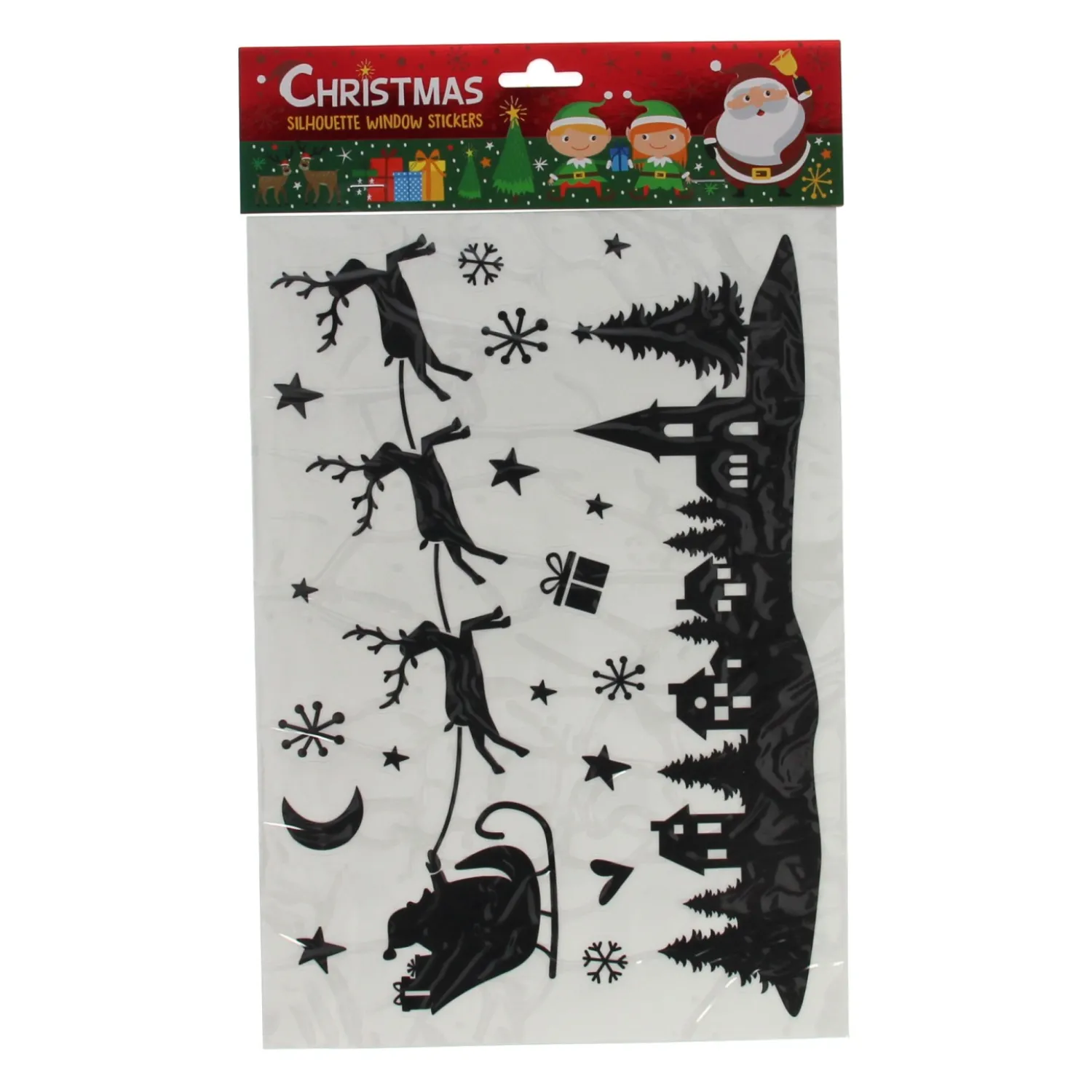 Silhouette Raamstickers Kerst-Wins Holland Best