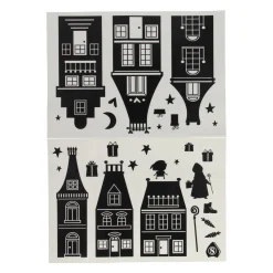 Silhouette Raamstickers Sinterklaas>Wins Holland Discount