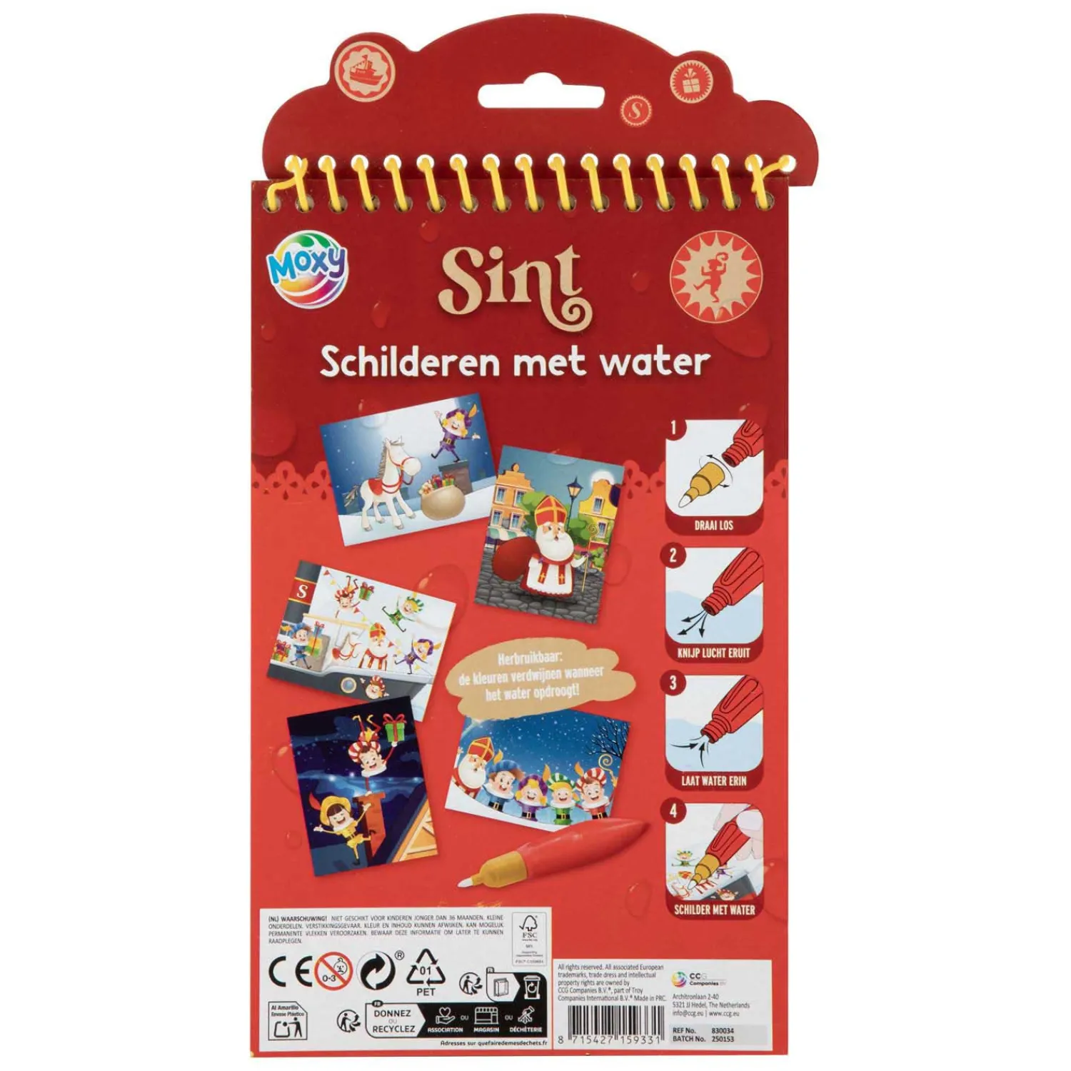 Sinterklaas Schilderen met Water> Online