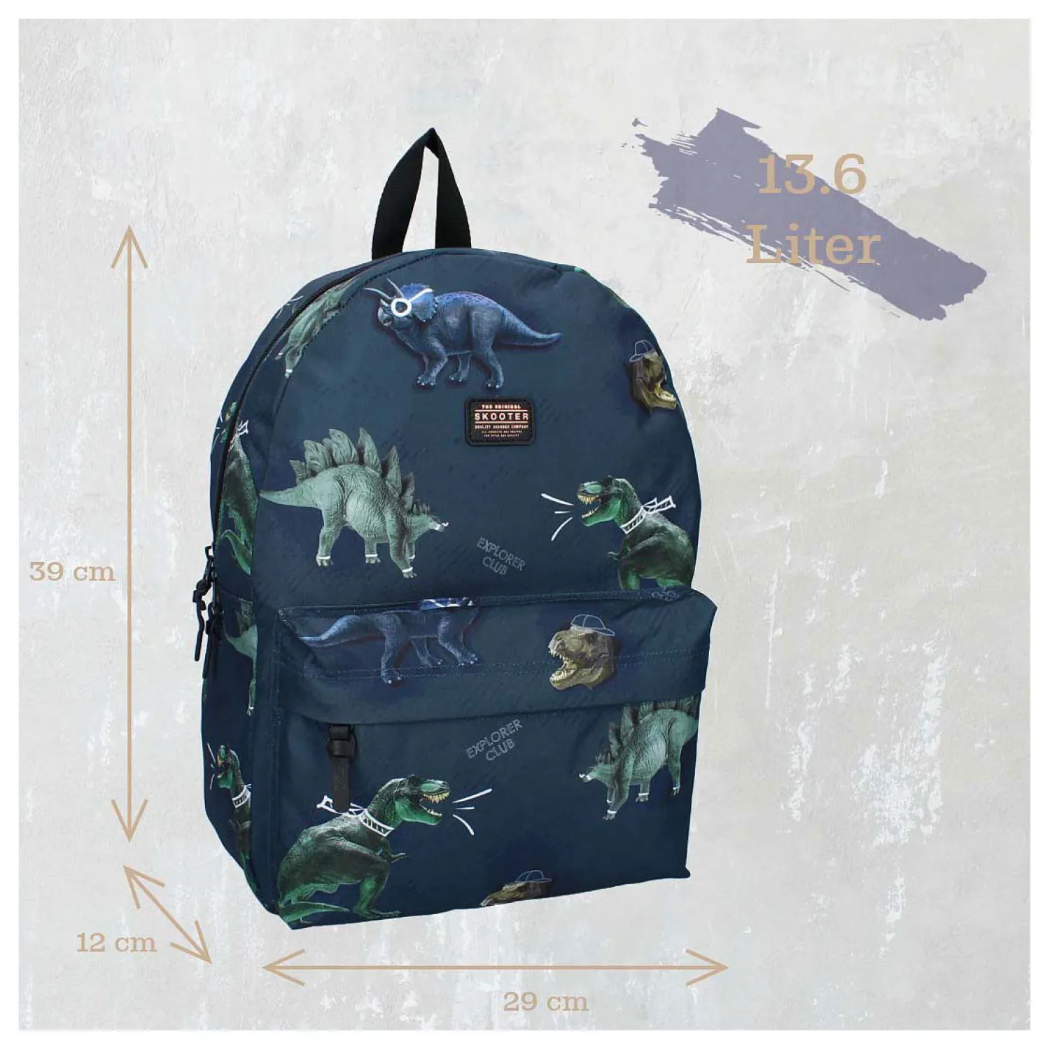 Skooter Rugzak Explorer Club Dino-Vadobag Hot