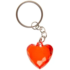 Sleutelhanger Hart Transparant-Duckiez Discount