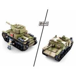Sluban WWII - Italiaanse Tank 2in1 - 463dlg. Clearance