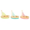 - Badspeelgoed Houten Zeilboten, Set van 3-Small Foot Clearance
