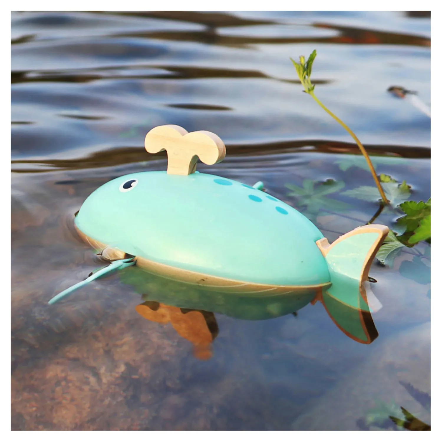 - Badspeelgoed Houten Walvis Opwindbaar-Small Foot Best