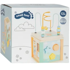 Small Foot - Houten Activiteitenkubus en Motoriekspiraal Pastel Clearance