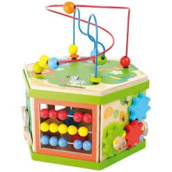 - Houten Activitetenkubus met Motoriekspiraal Safari-Small Foot Clearance