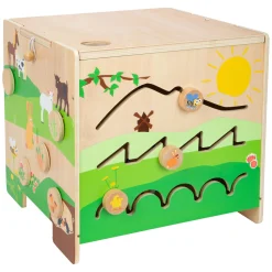 - Houten Activiteitenkubus met Motoriekspiraal Boerderij><noscript><img width=