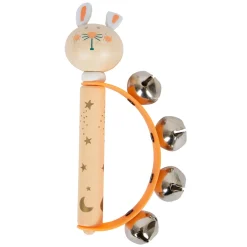 - Houten Baby Tamboerijn Dier Pastel-Small Foot