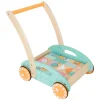 - Houten Baby  Walker Loopwagen met Blokken Pastel, 35dlg.-Small Foot Online