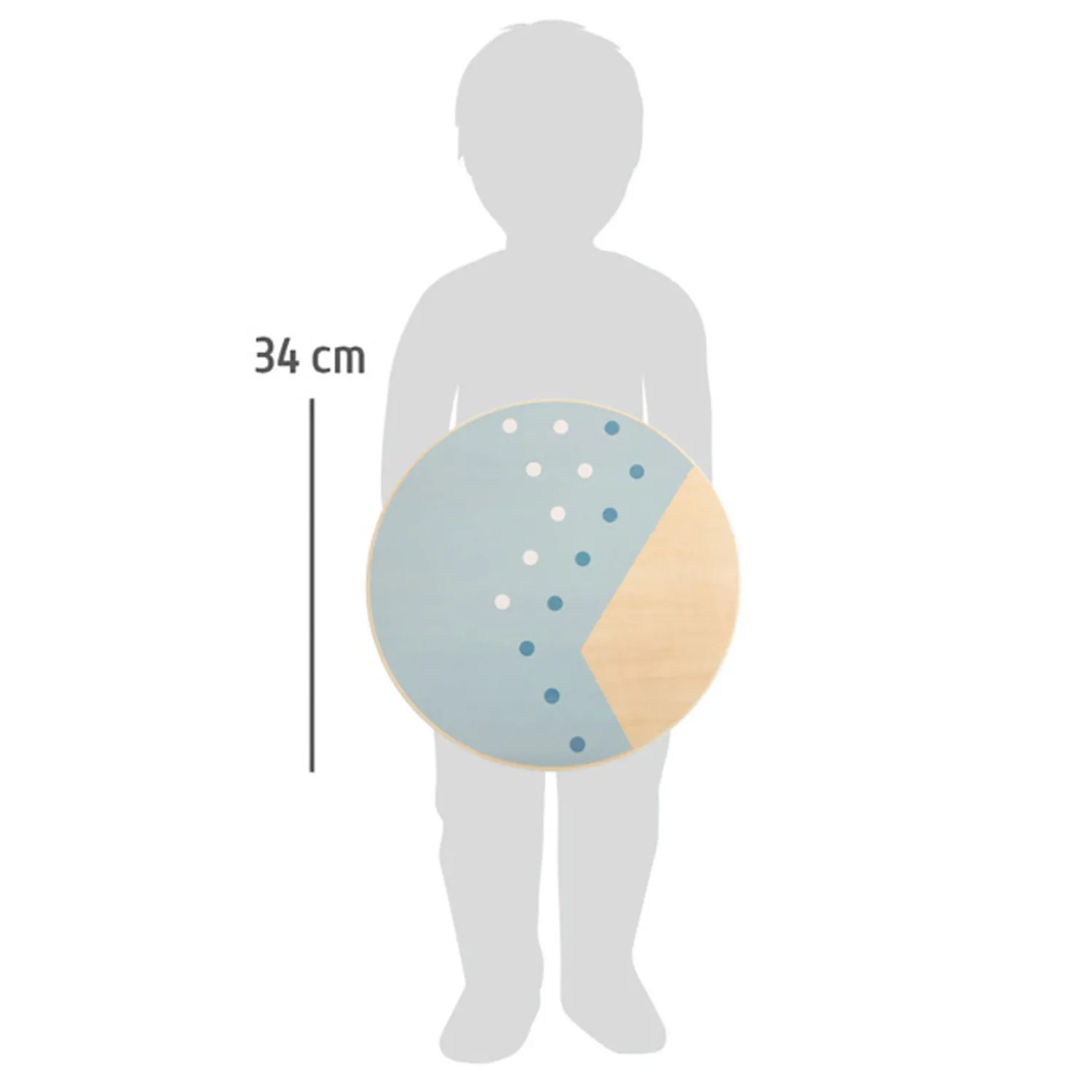 Small Foot - Houten Balansbord Blauw Outlet