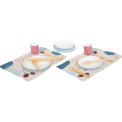 - Houten Bestekset met Placemats, 18dlg.>Small Foot Hot