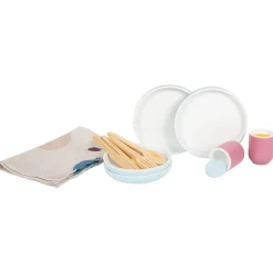  -  Houten Bestekset met Placemats, 18dlg.><noscript><img width=