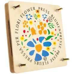 - Houten Bloemenpers, 18x18cm-Small Foot Sale