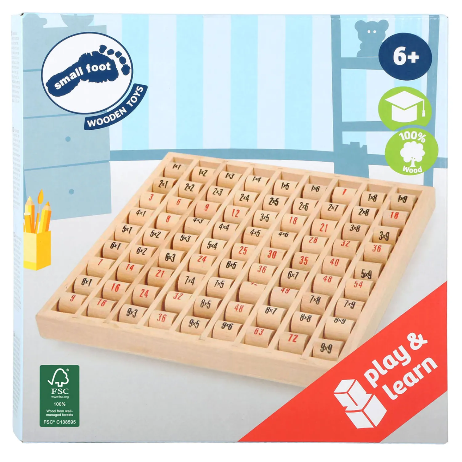 Small Foot - Houten Bord Rekenen Vermenigvuldigen Sale