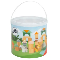 - Houten Bouwblokken Safari, 50dlg.>Small Foot Hot