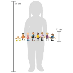 - Houten Buigzame Poppenfamilie met Baby, 8st.-Small Foot Online