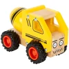 - Houten Cementvrachtwagen Geel-Small Foot Hot