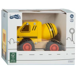 - Houten Cementvrachtwagen Geel-Small Foot Hot