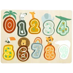 Small Foot  -  Houten Cijfer Puzzel Safari Online