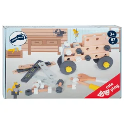  -  Houten Constructieset Miniwob, 67dlg.>Small Foot Outlet