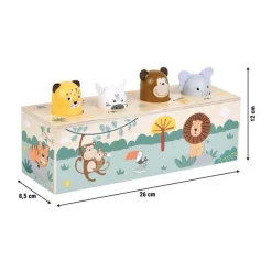 - Houten Dansende Dieren met Geluiden Safari FSC><noscript><img width=