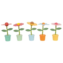 - Houten Dansende Bloemenfiguren - 10st.-Small Foot Clearance