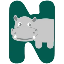 - Houten Dieren Kinderletter - N-Small Foot Clearance