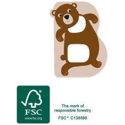 Small Foot - Houten Dieren Kinderletter - B Outlet