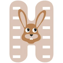 Small Foot - Houten Dieren Kinderletter - H Outlet